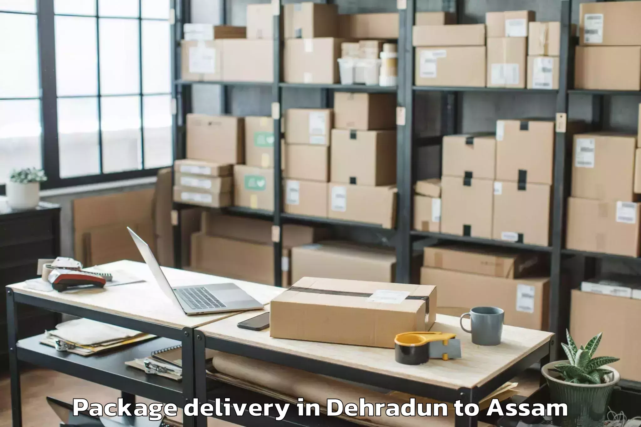 Reliable Dehradun to Fekamari Package Delivery